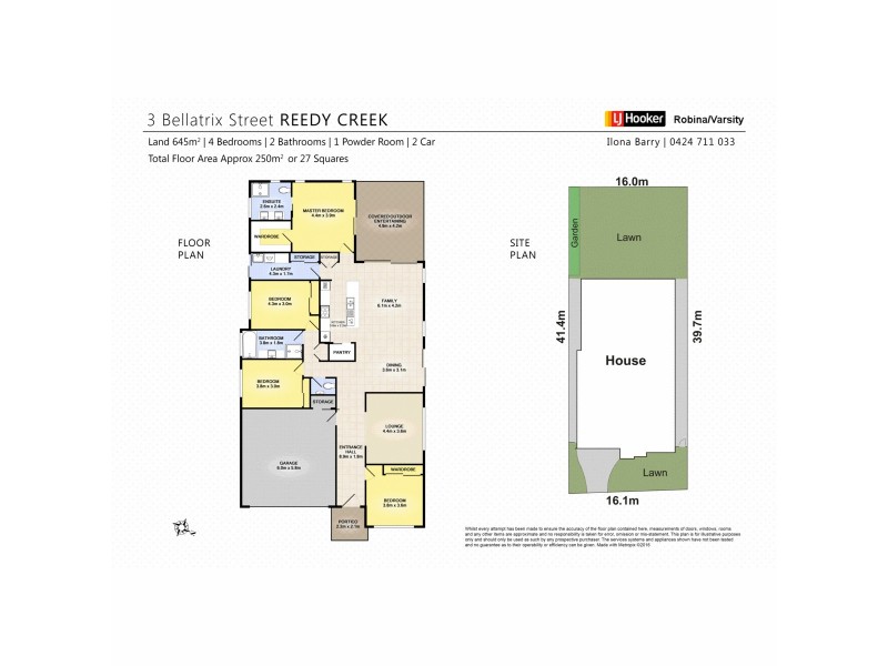 3 Bellatrix Street, Reedy Creek QLD 4227 Floorplan