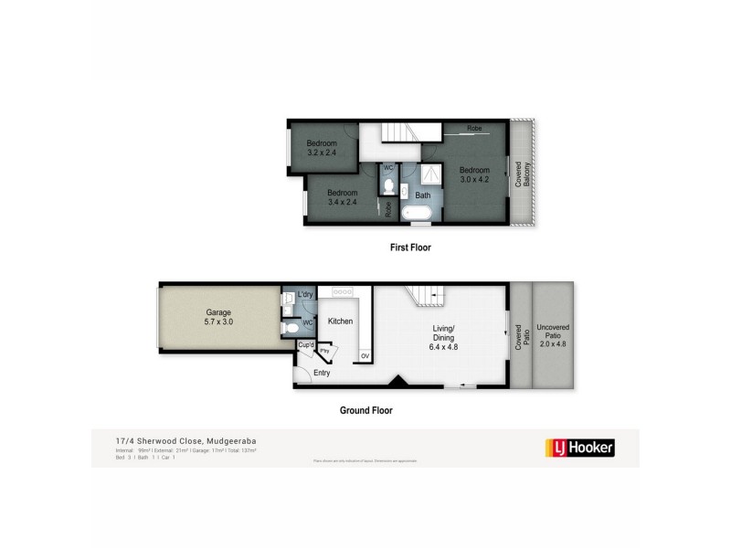 17/4 Sherwood Close, Mudgeeraba QLD 4213 Floorplan