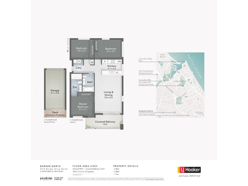 34/5 Border Drive North, Currumbin Waters QLD 4223 Floorplan