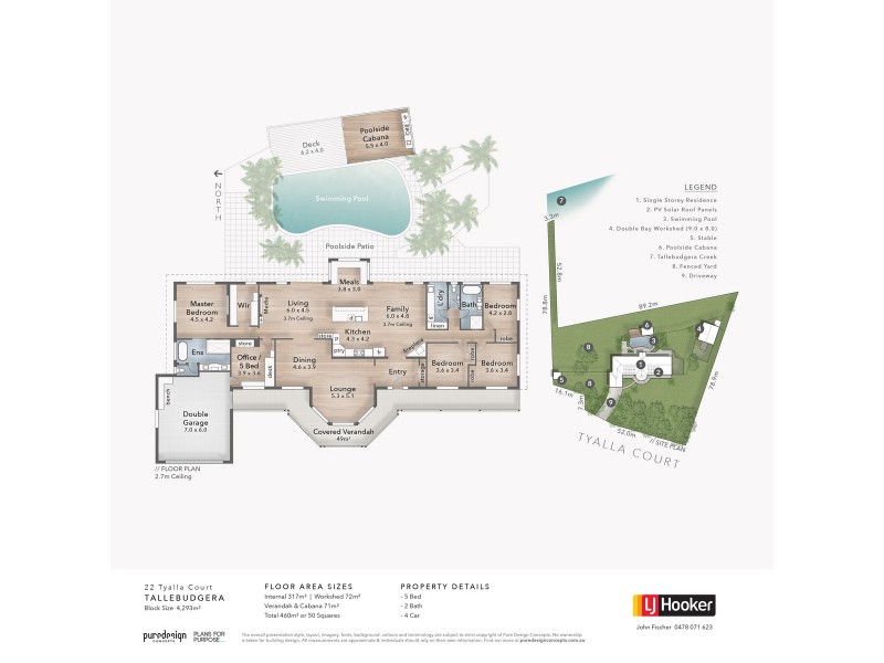 22 Tyalla Court, Tallebudgera QLD 4228 Floorplan