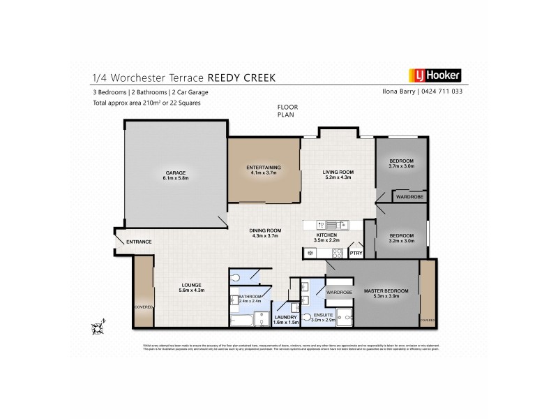 1/4 Worchester Terrace, Reedy Creek QLD 4227 Floorplan