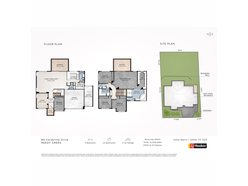 80 Cordyline Drive, Reedy Creek QLD 4227 Floorplan