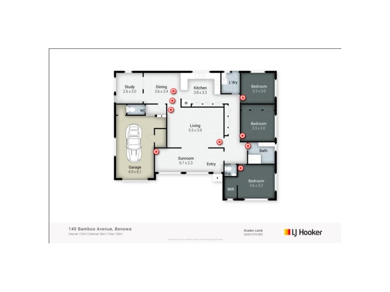 140 Bamboo Avenue, Benowa QLD 4217 Floorplan