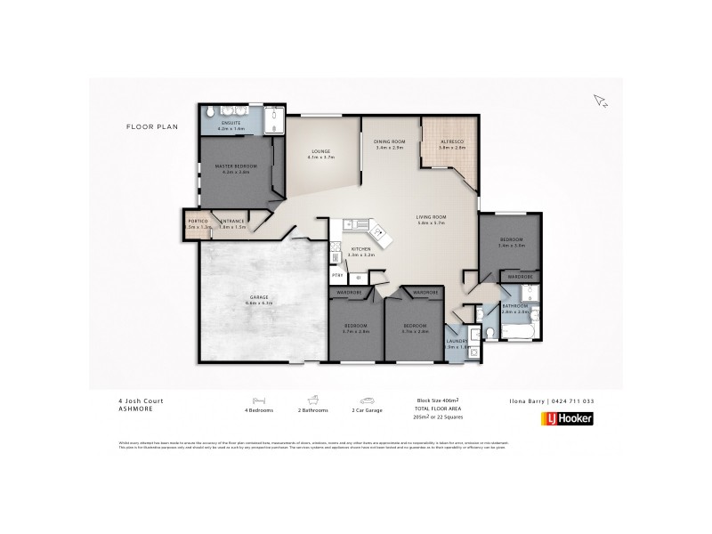 4 Josh Court, Ashmore QLD 4214 Floorplan