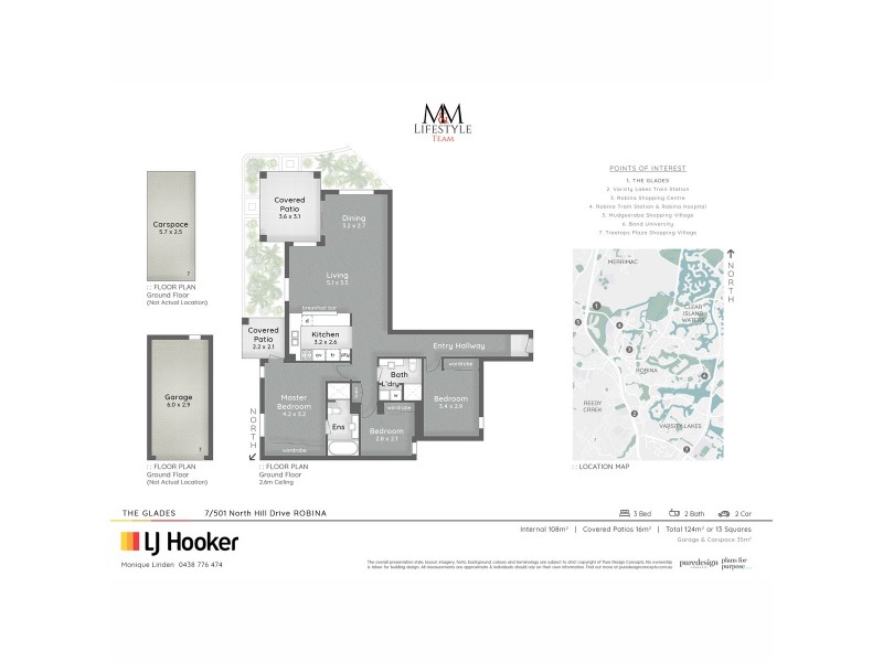 7/501 North Hill Drive, Robina QLD 4226 Floorplan