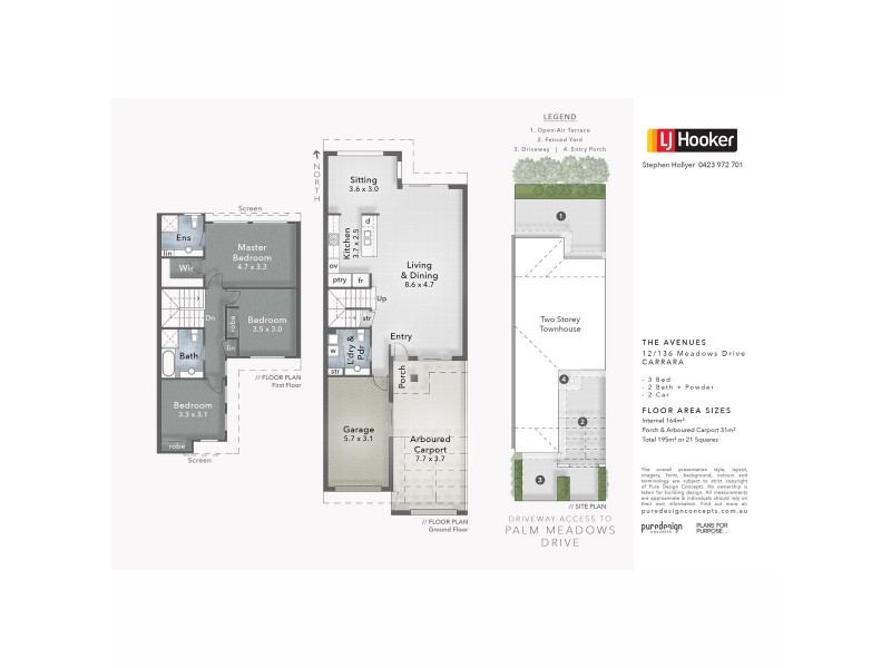 12/136 Palm Meadows Drive, Carrara QLD 4211 Floorplan