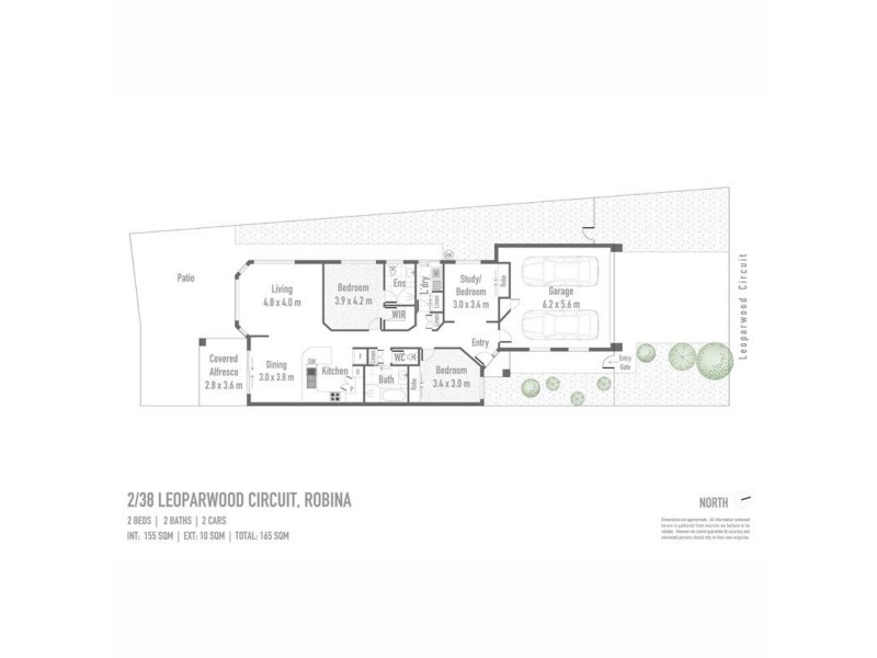 2/38 Leopardwood Circuit, Robina QLD 4226 Floorplan