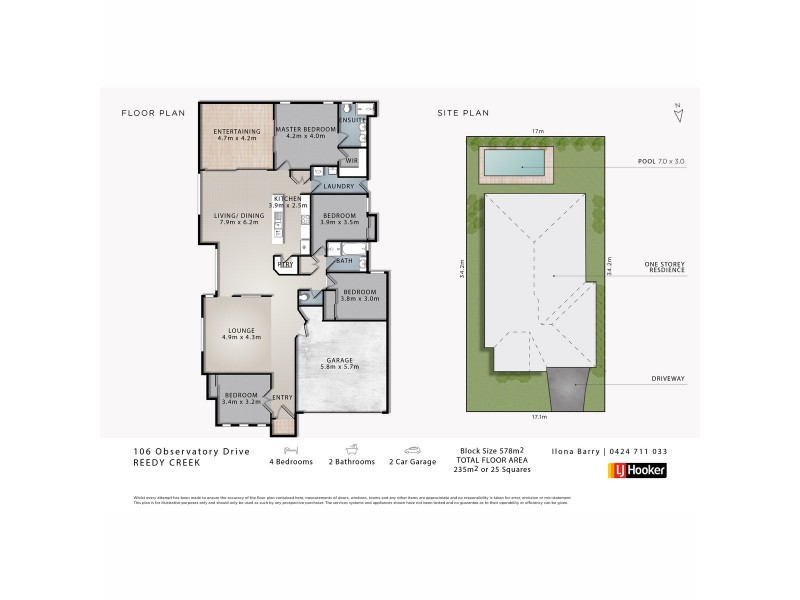 106 Observatory Drive, Reedy Creek QLD 4227 Floorplan