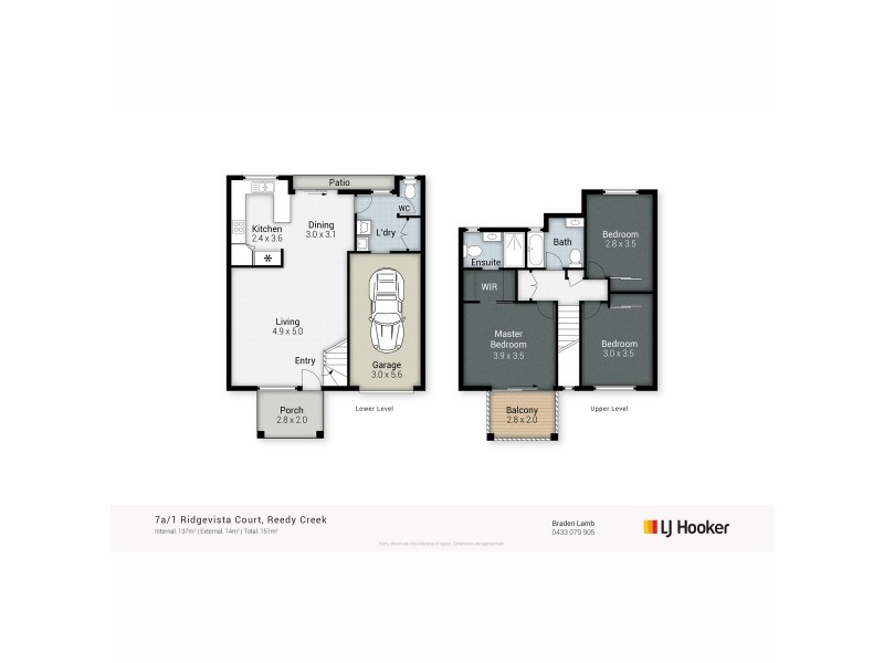 7A/1-7 Ridgevista Court, Reedy Creek QLD 4227 Floorplan