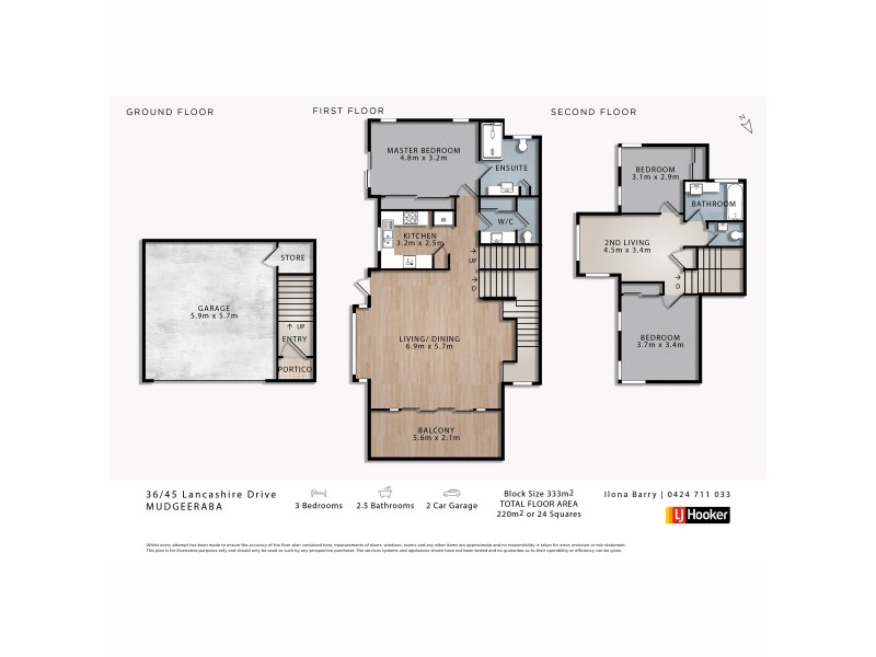 36/45 Lancashire Drive, Mudgeeraba QLD 4213 Floorplan