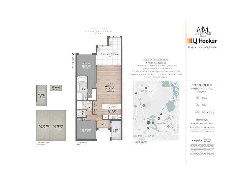 34/901 Medinah Avenue, Robina QLD 4226 Floorplan