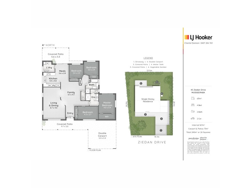 45 Ziedan Drive, Mudgeeraba QLD 4213 Floorplan