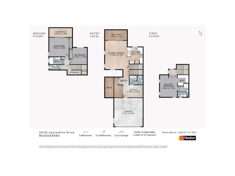 26/45 Lancashire Drive, Mudgeeraba QLD 4213 Floorplan
