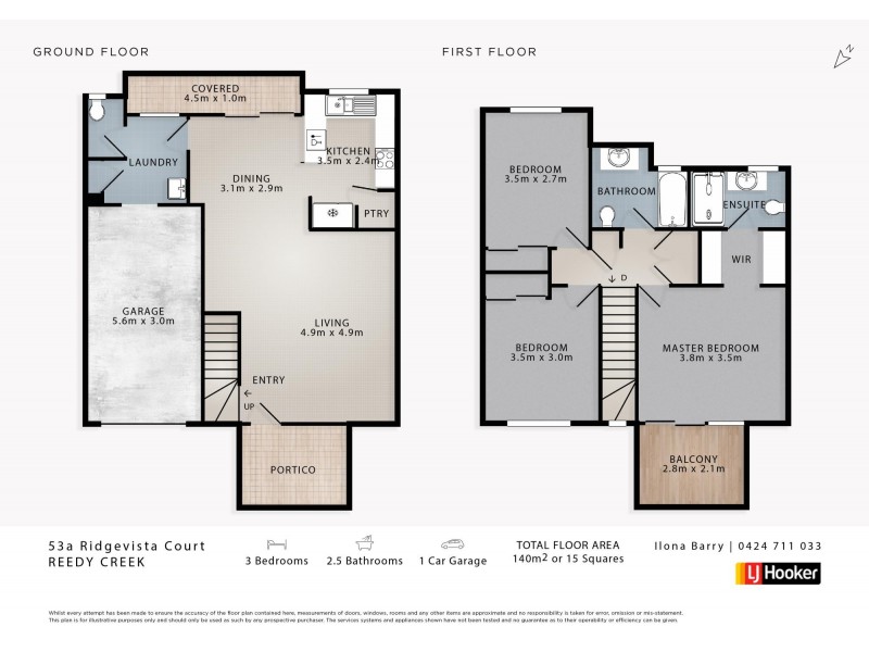53A/1-7 Ridgevista Court, Reedy Creek QLD 4227 Floorplan