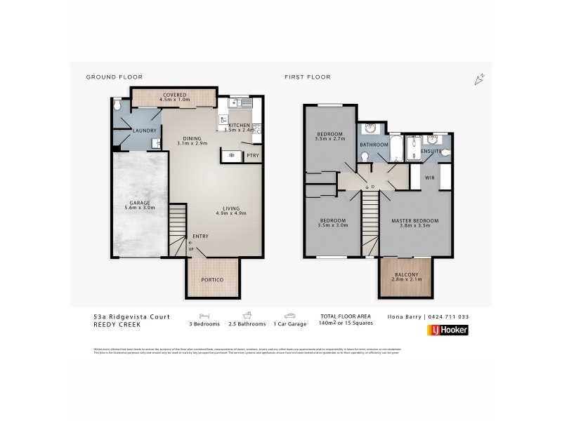 53A/1-7 Ridgevista Court, Reedy Creek QLD 4227 Floorplan