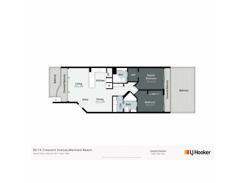 50/16 Crescent Avenue, Mermaid Beach QLD 4218 Floorplan