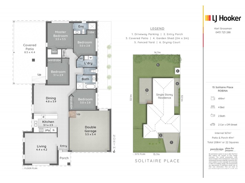 15 Solitaire Place, Robina QLD 4226 Floorplan