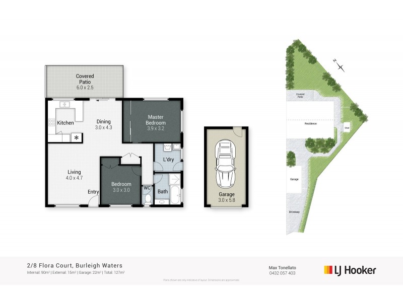 2/8 Flora Close, Burleigh Waters QLD 4220 Floorplan