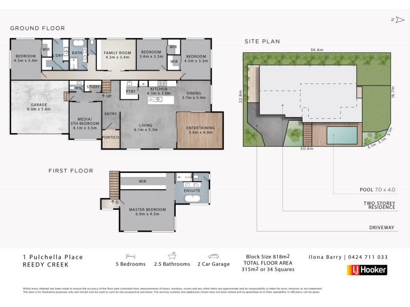 1 Pulchella Place, Reedy Creek QLD 4227 Floorplan