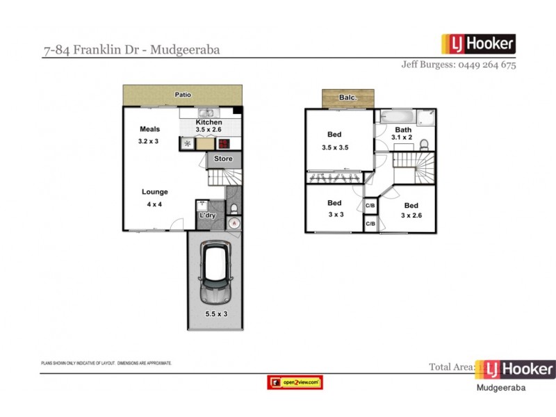 7/84 Franklin Drive, Mudgeeraba QLD 4213 Floorplan