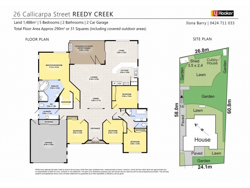 26 Callicarpa Street, Reedy Creek QLD 4227 Floorplan