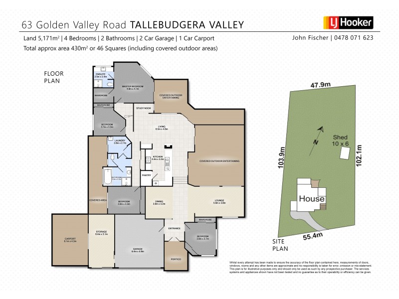 63 Golden Valley Road, Tallebudgera Valley QLD 4228 Floorplan