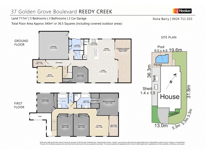 37 Golden Grove Boulevard, Reedy Creek QLD 4227 Floorplan