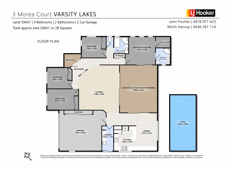 3 Morea Court, Varsity Lakes QLD 4227 Floorplan