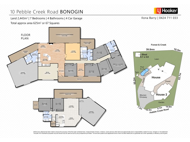 10-12 Pebble Creek Road, Bonogin QLD 4213 Floorplan
