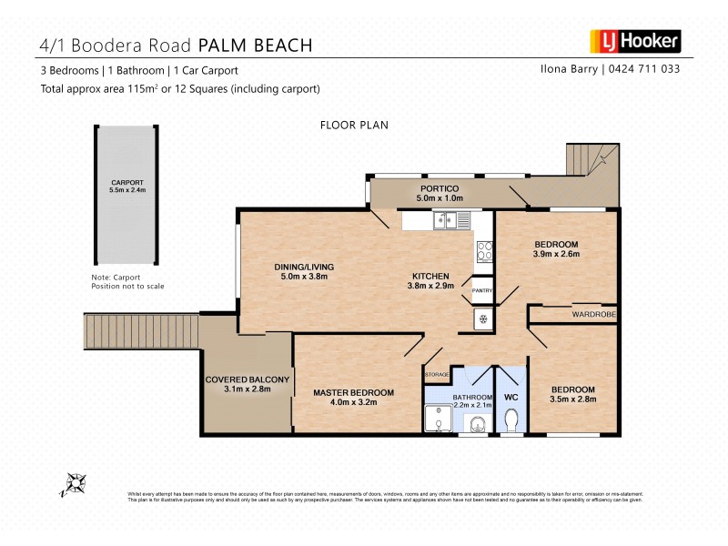 4/1 Boodera Road, Palm Beach QLD 4221 Floorplan