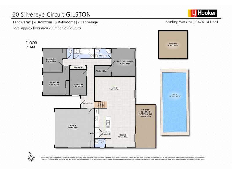 20 Silvereye Circuit, Gilston QLD 4211 Floorplan