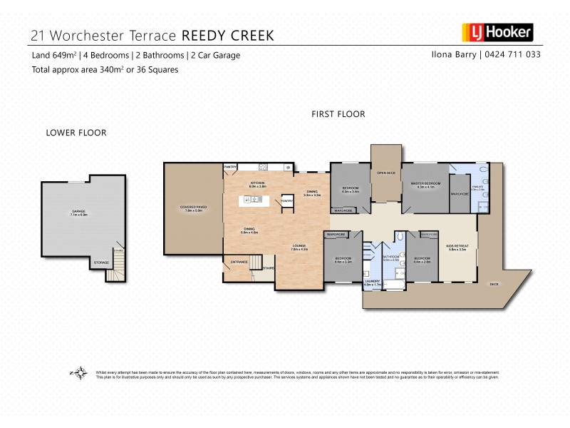 21 Worchester Terrace, Reedy Creek QLD 4227 Floorplan