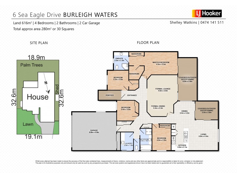 6 Sea Eagle Drive, Burleigh Waters QLD 4220 Floorplan