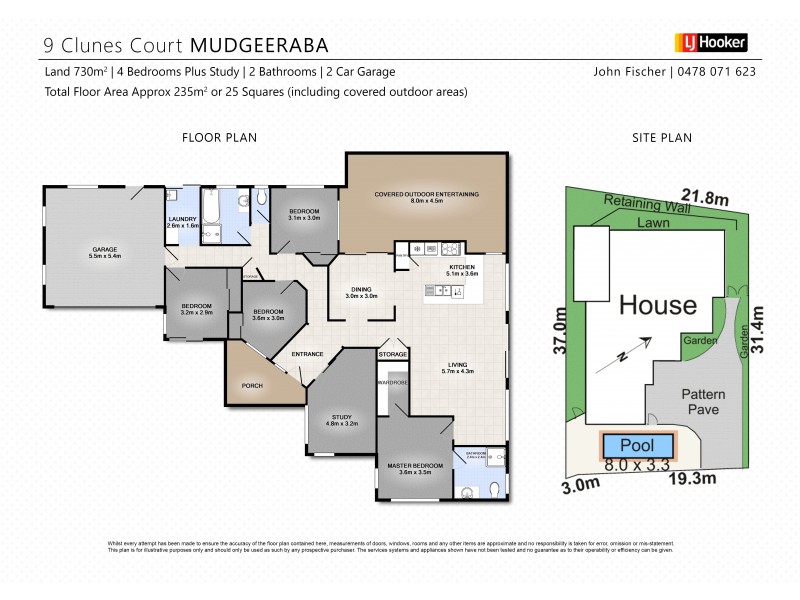 9 Clunes Court, Mudgeeraba QLD 4213 Floorplan