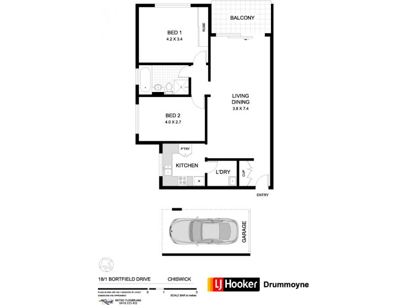 18/1 Bortfield Drive, Chiswick NSW 2046 Floorplan