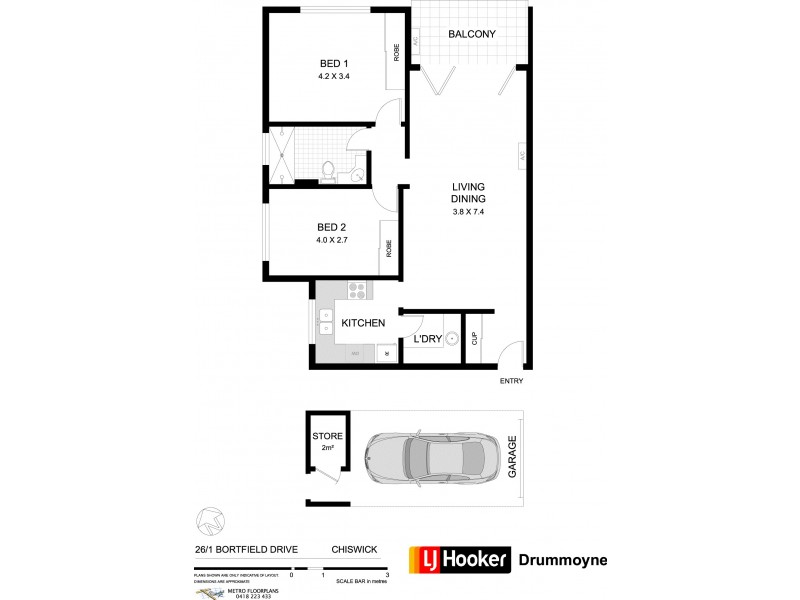 26/1 Bortfield Drive, Chiswick NSW 2046 Floorplan