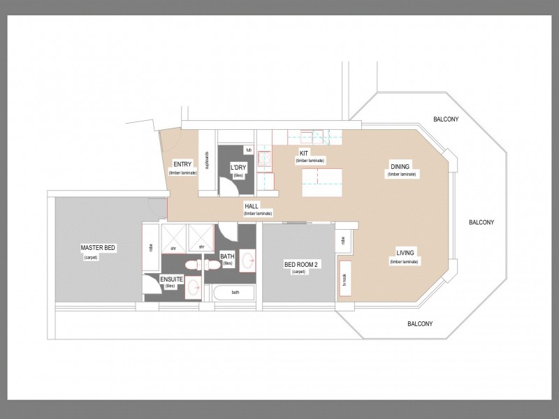 12E/80 The Esplanade, Surfers Paradise QLD 4217 Floorplan