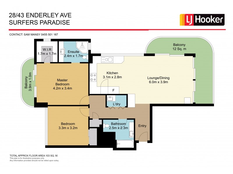 Unit 28/43 Enderley Avenue, Surfers Paradise QLD 4217 Floorplan