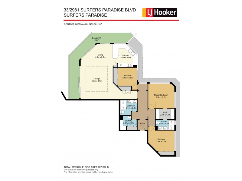 33/2981 Surfers Paradise Boulevard, Surfers Paradise QLD 4217 Floorplan
