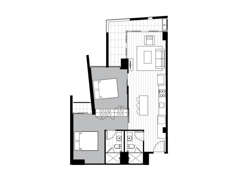 * Rose Lane, Melbourne VIC 3000 Floorplan