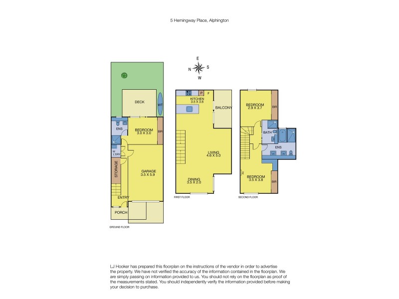 5 Hemingway Place, Alphington VIC 3078 Floorplan