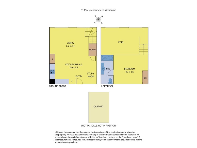 414/67 Spencer Street, Melbourne VIC 3000 Floorplan