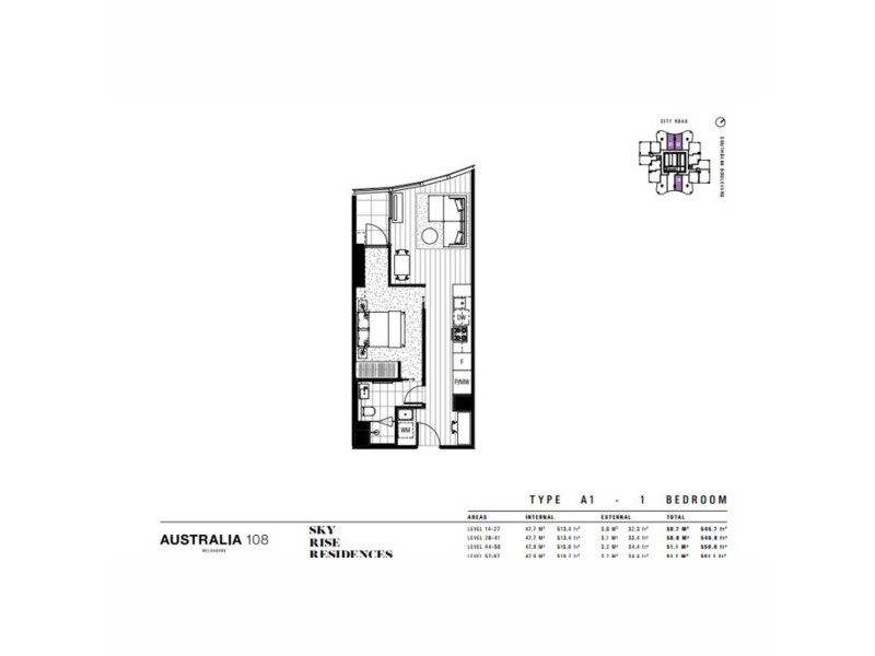 Southbank VIC 3006 Floorplan