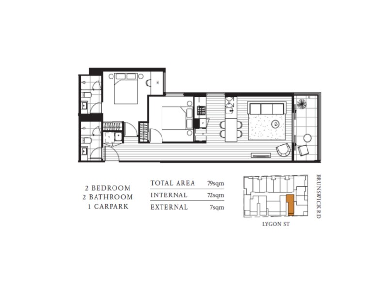 22 LYGON Street, Brunswick East VIC 3057 Floorplan