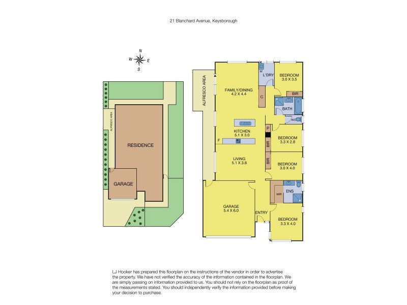 21 Blanchard Avenue, Keysborough VIC 3173 Floorplan