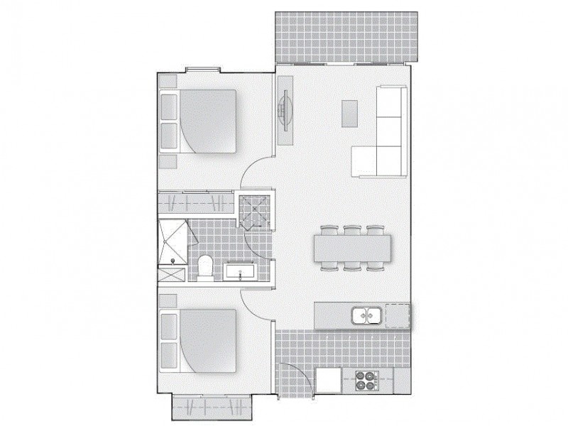 2702/283 City Road, Southbank VIC 3006 Floorplan
