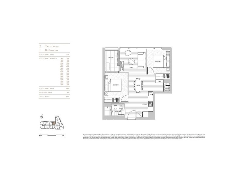 * Flinders Street, Docklands VIC 3008 Floorplan
