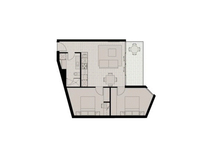 1015/673 La Trobe Street, Docklands VIC 3008 Floorplan