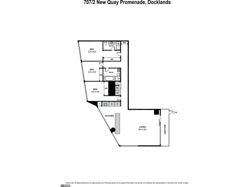 2 New Quay Promenade, Docklands VIC 3008 Floorplan