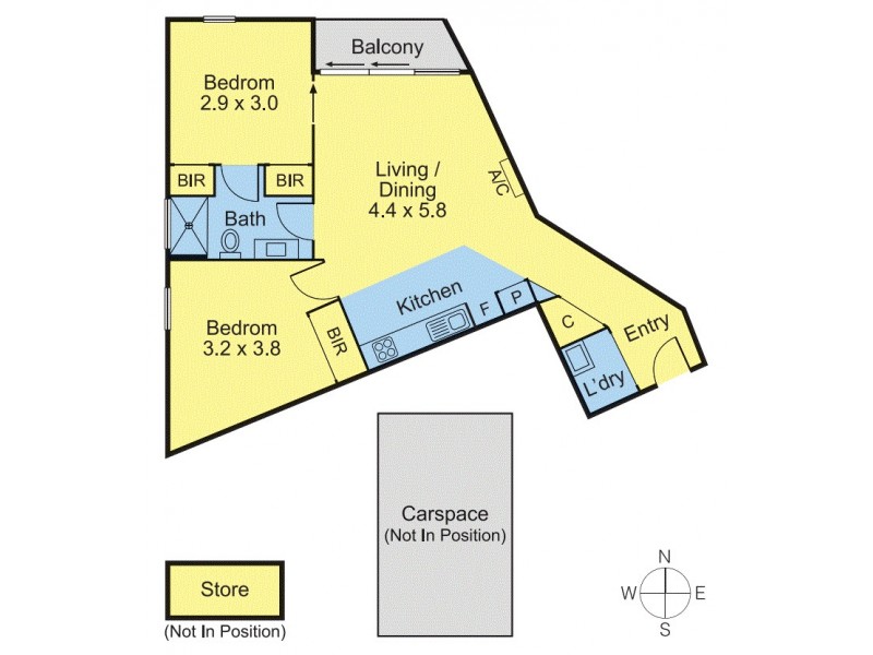 2411/283 City Road, Southbank VIC 3006 Floorplan